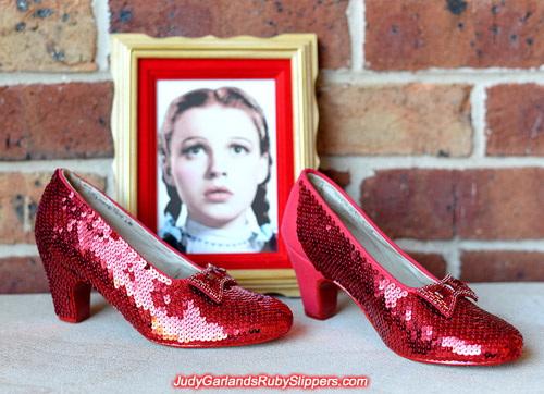Judy Garland's ruby slippers is nearing completion and looks stunning