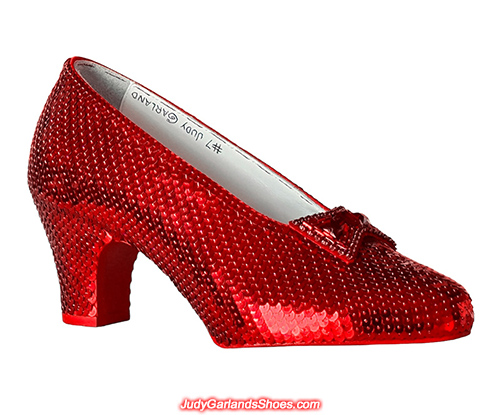 Judy Garland's size 5B right shoe finished