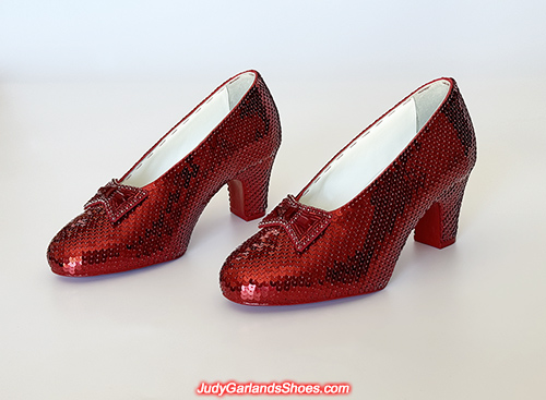 Size 5B hand-sewn ruby slippers finished in December, 2024