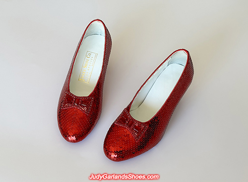 Size 5B hand-sewn ruby slippers finished in December, 2024