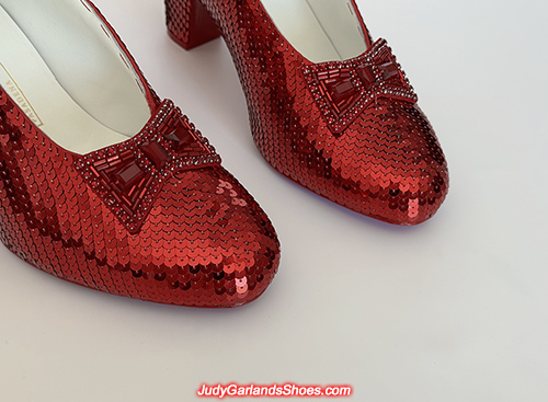 Size 5B hand-sewn ruby slippers finished in December, 2024