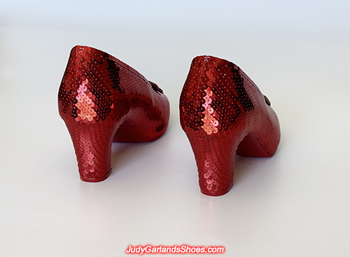 Size 5B hand-sewn ruby slippers finished in December, 2024