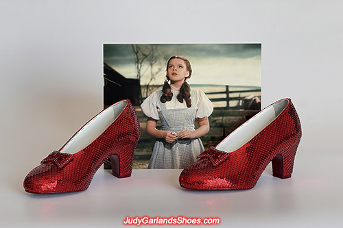 Size 5B hand-sewn ruby slippers finished in January, 2025