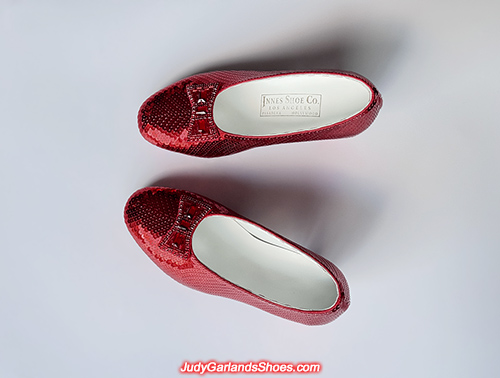 Size 5B hand-sewn ruby slippers finished in January, 2025