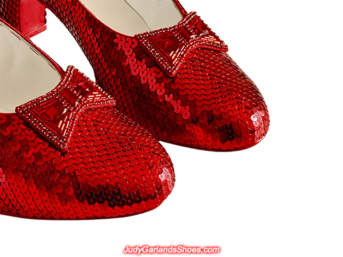 US women's size 8 hand-sewn ruby slippers